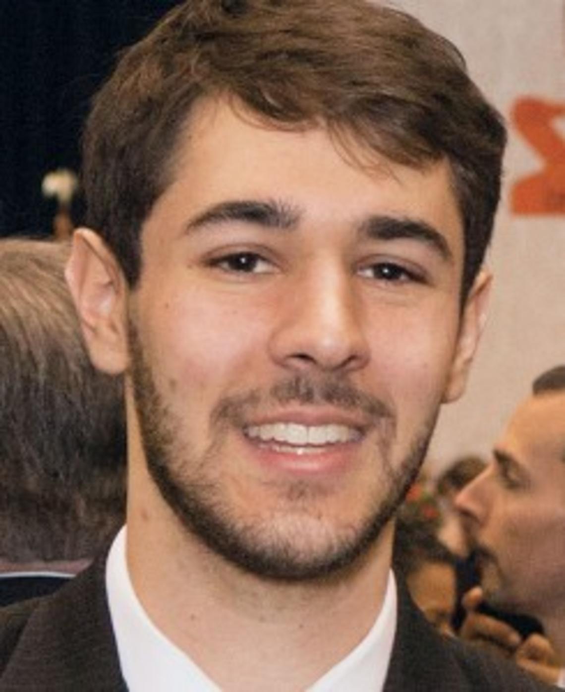 Joseph Barrett â14 at Alumni Day in February 2014. (Denise Applewhite, Office of Communications)