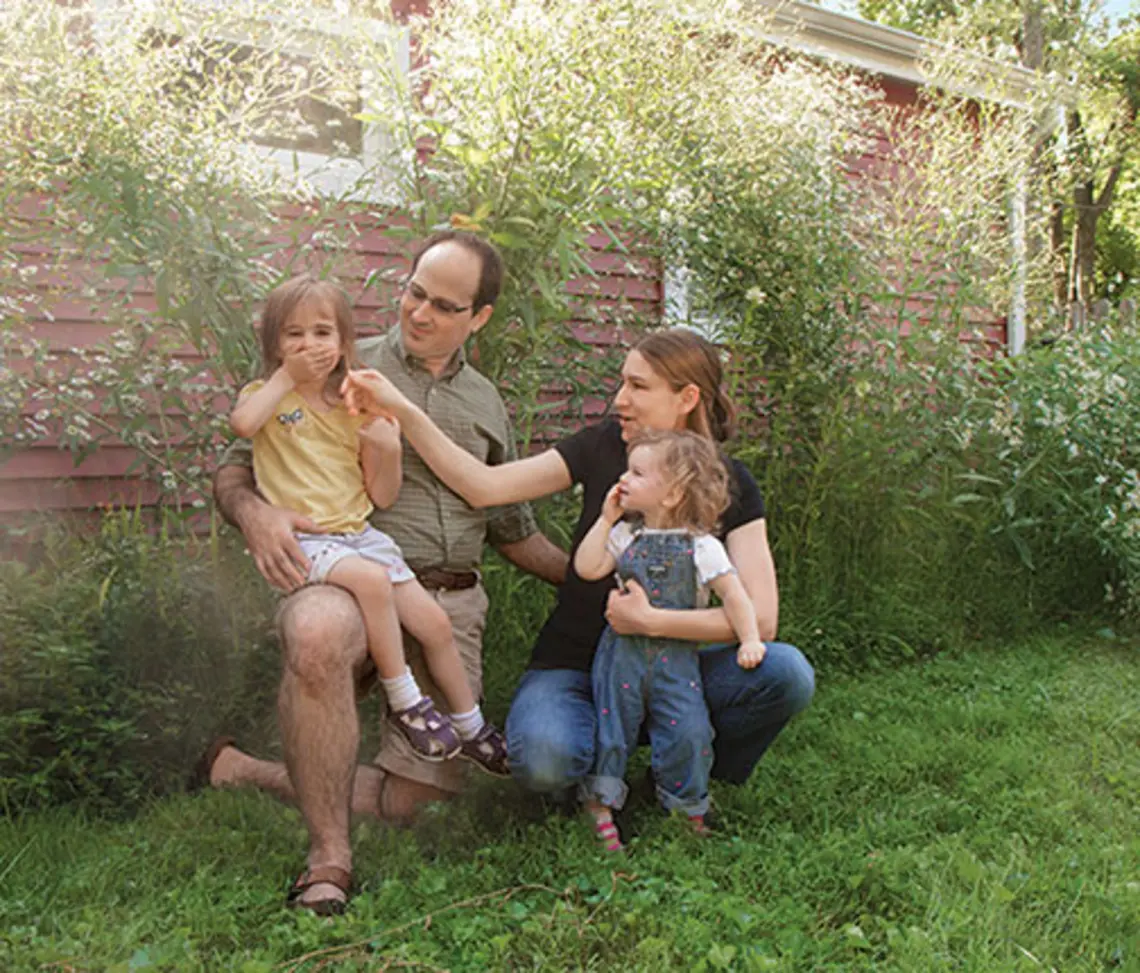 PRINCE-JamesonNew1.jpg John Jameson ’04 enjoys his flower garden with his wife, Lucy ’06, and their daughters.