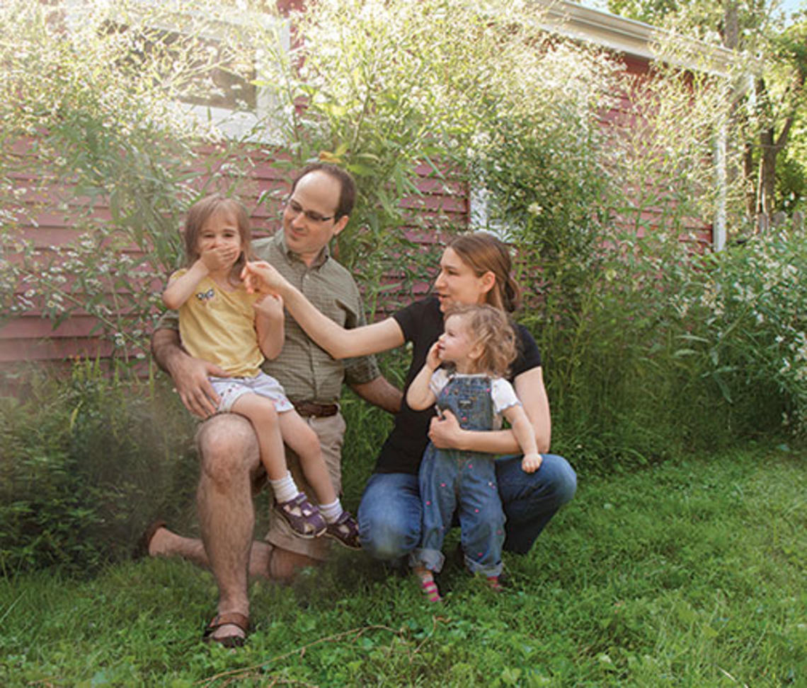PRINCE-JamesonNew1.jpg John Jameson ’04 enjoys his flower garden with his wife, Lucy ’06, and their daughters.