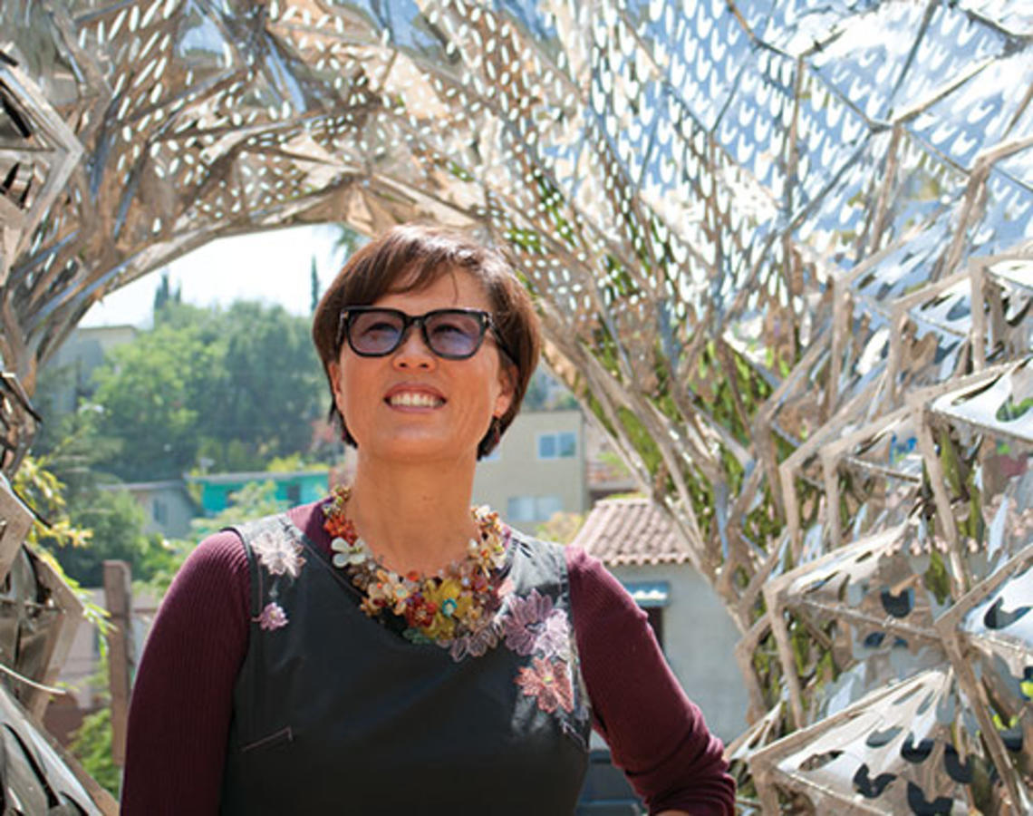 Architect Doris Kim Sung ’86 experiments with thermo-bimetals to create self-ventilating buildings.