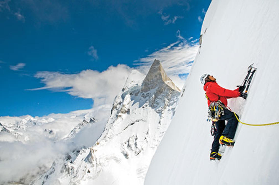 Three elite climbers try to conquer the most technically difficult peak in the Himalayas in the film Meru.