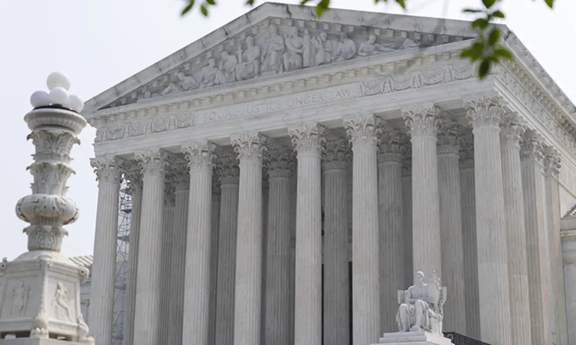 The U.S. Supreme Court is seen on June 29, 2023, the day it struck down affirmative action in college admissions. 