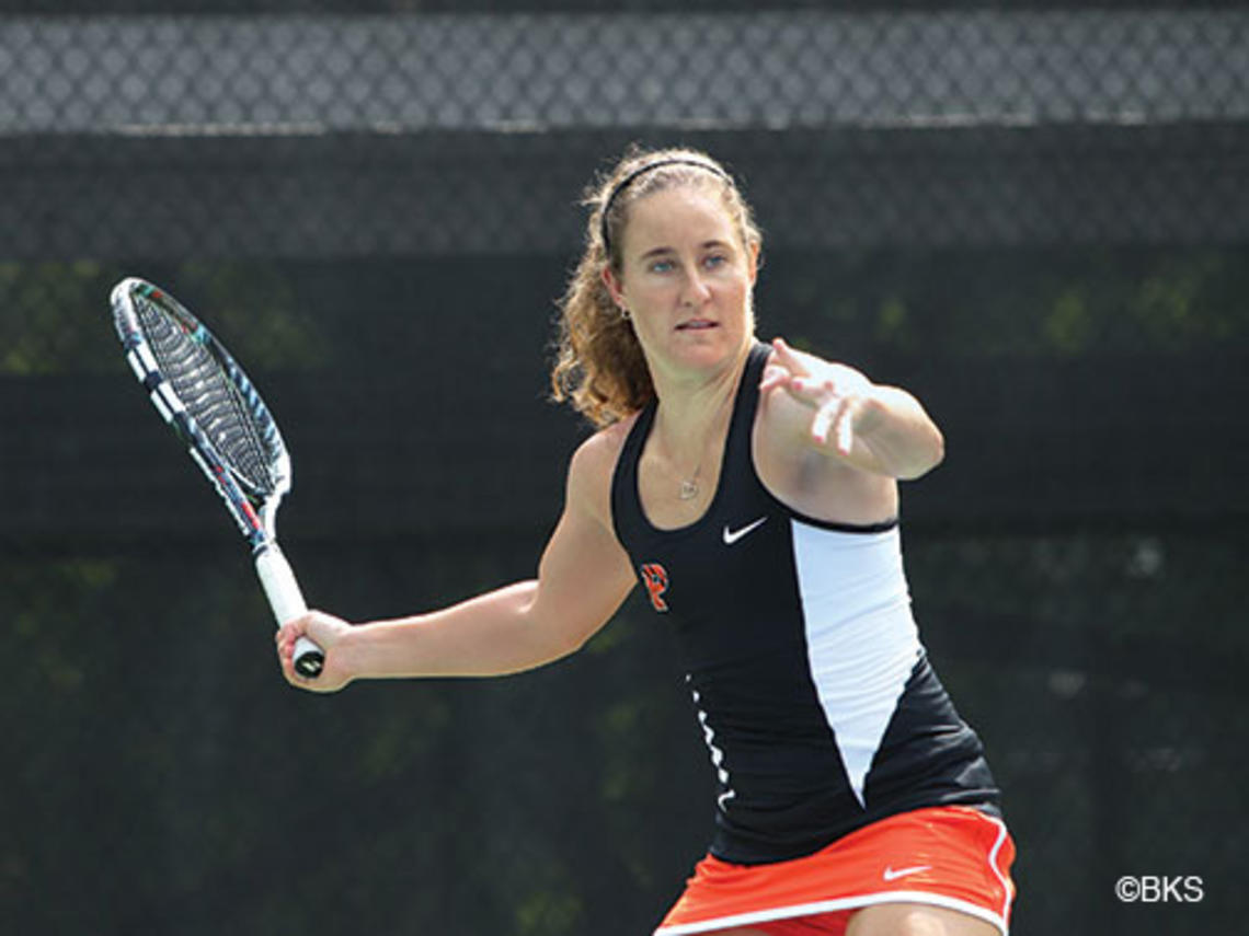 Lindsay Graff ’15 played in Princeton’s top singles spot for the last three seasons.