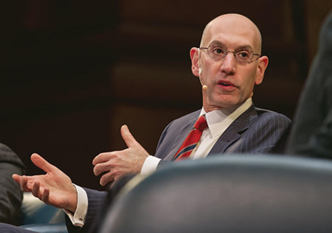 NBA Commissioner Adam Silver spoke on campus March 24.