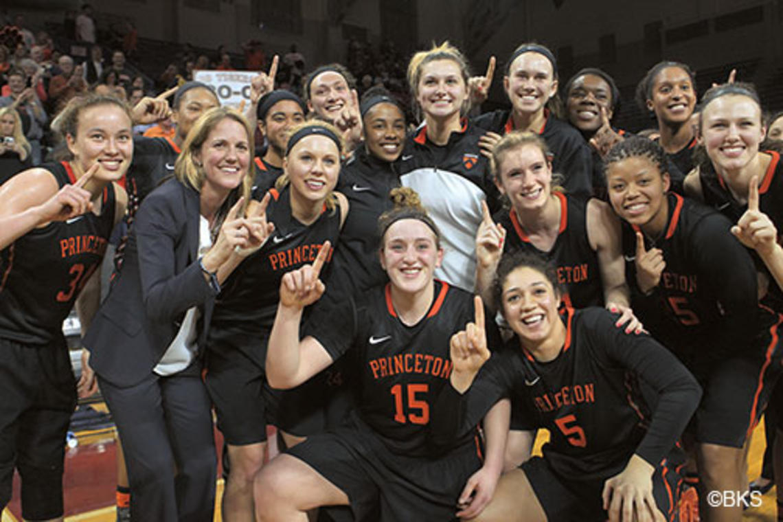 The Tigers celebrated their 30th win at the Palestra.