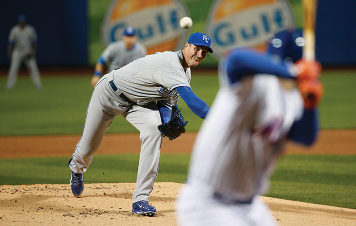 Chris Young ’02 started game four of the World Series in New York.