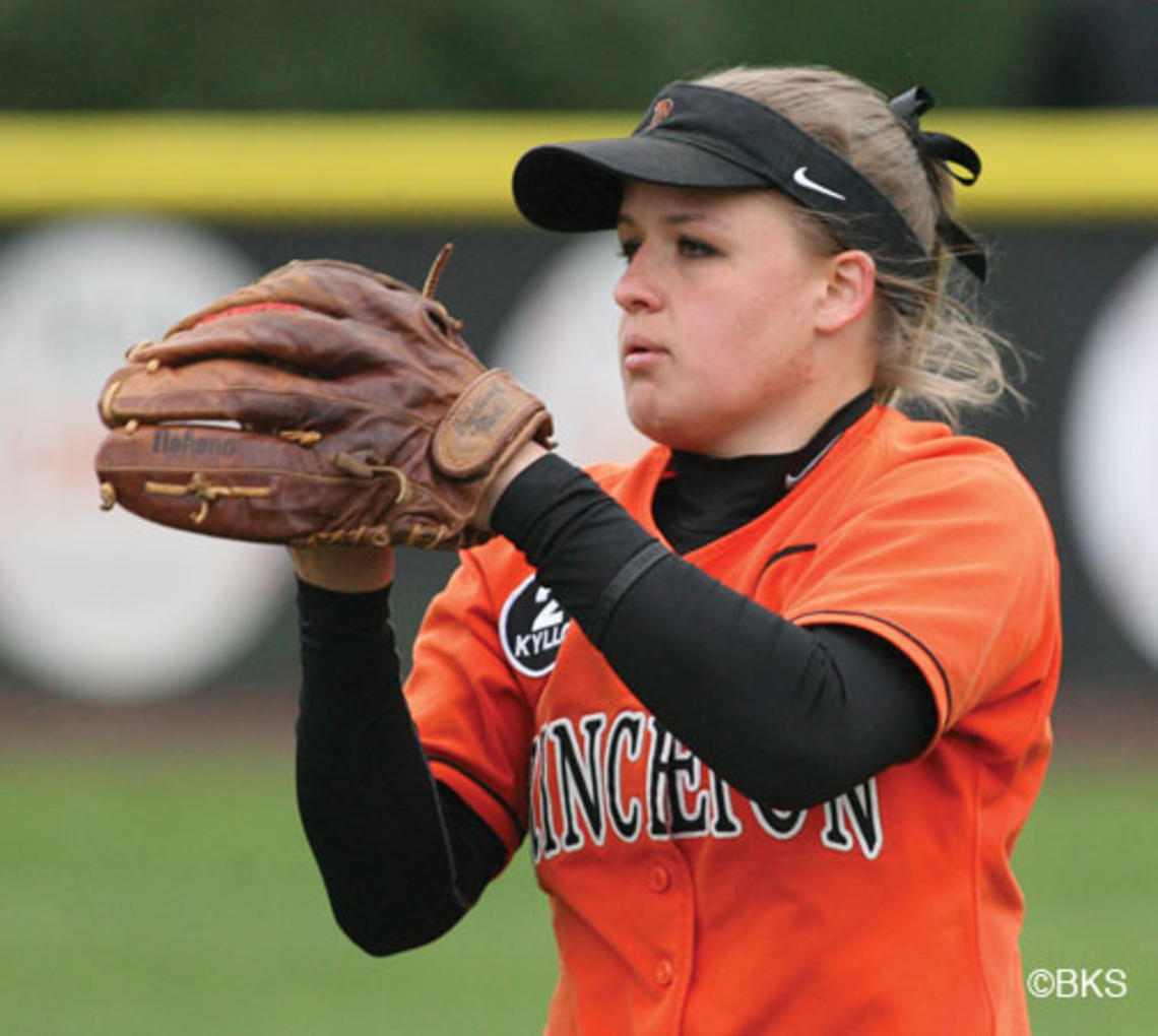 Candy Button ’13 is a quiet spark plug on the softball team and a high achiever in the classroom.