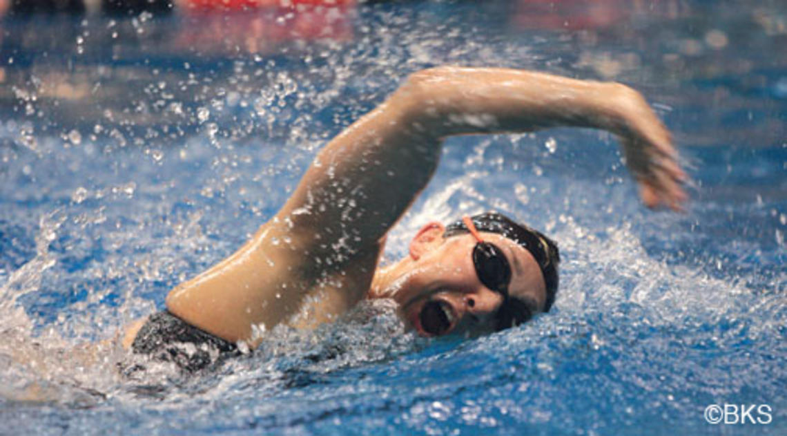 Megan Waters ’11 is one of the Princeton swimmers training for the Olympic trials.