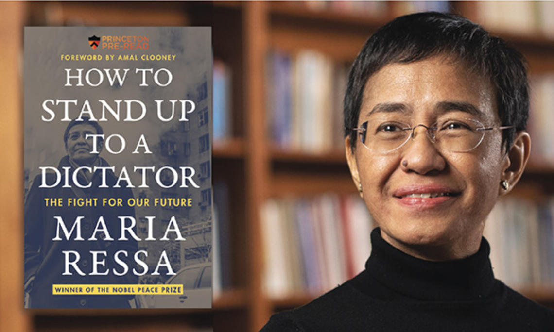 Author Maria Ressa and her book 