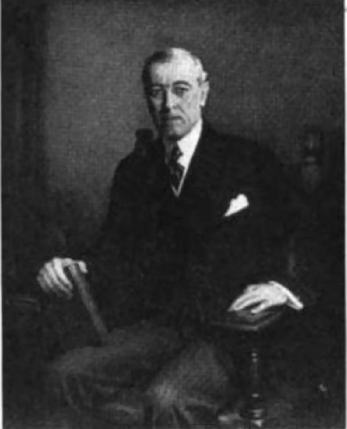 A portrait of Woodrow Wilson ’79