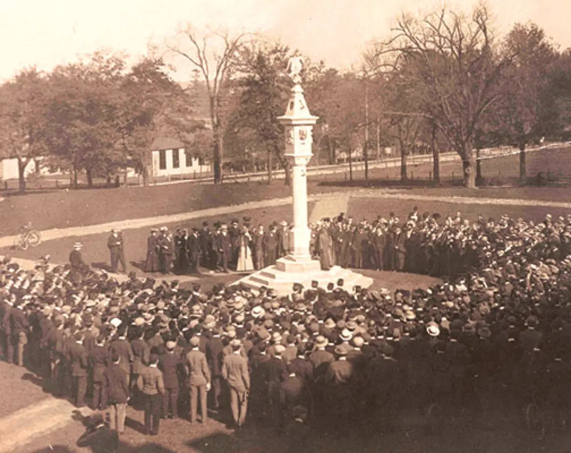 TWT-Sundial.jpg Mather Sundial dedication, Oct. 31, 1907