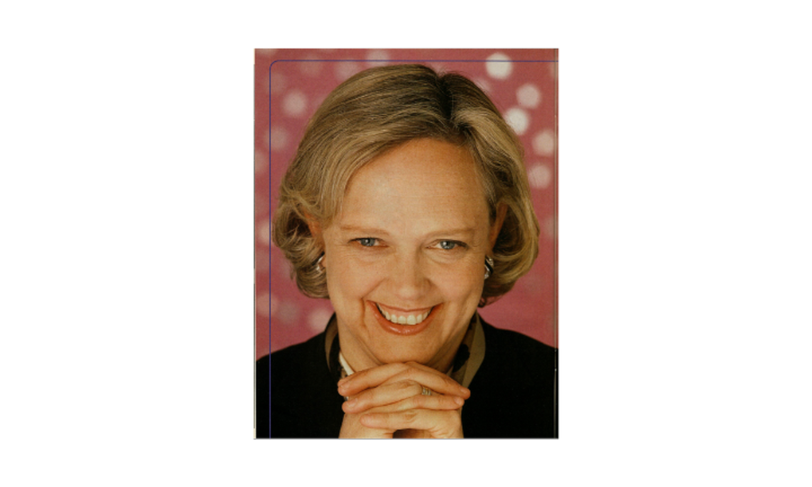 A Headshot of Meg Whitman Smiling for the Camera