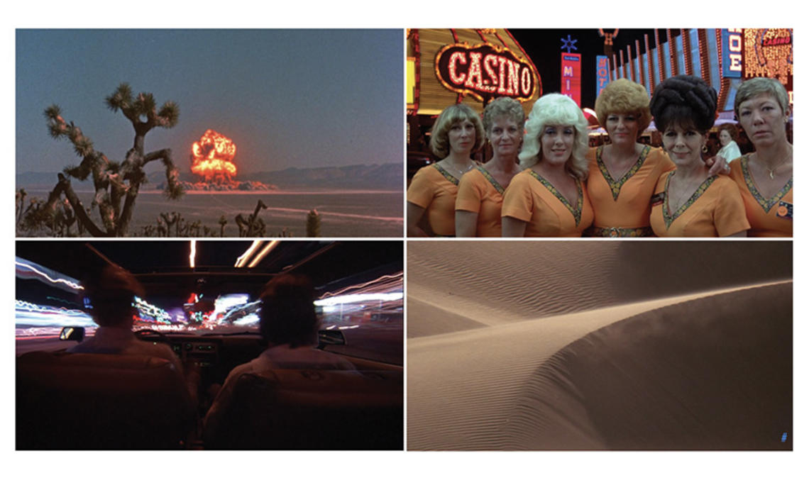 Four stills from Koyaanisqatsi