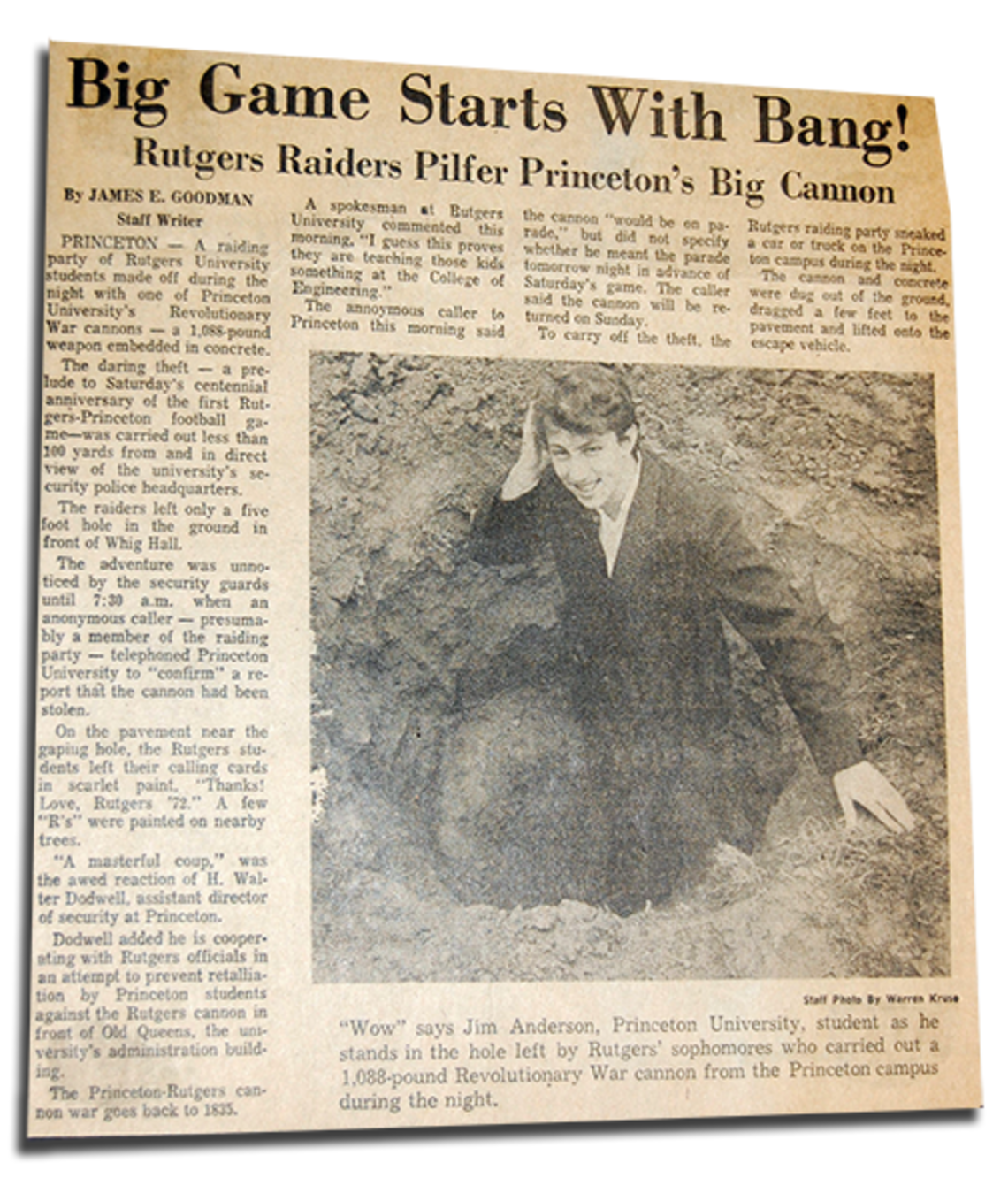 The Cannon Hoax of 1969: Three Alumni Recall a Memorable Prank