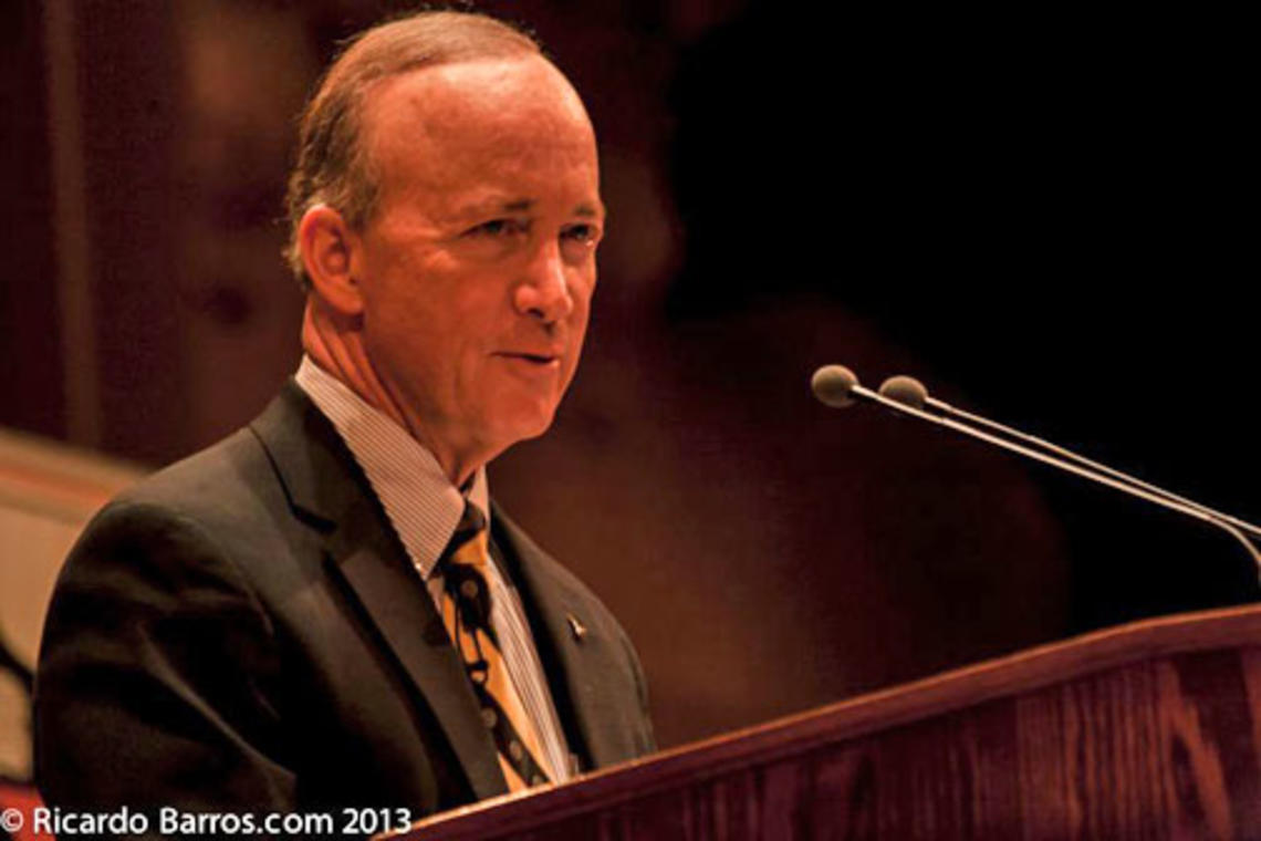 Wilson Award recipient Mitch Daniels ’71.