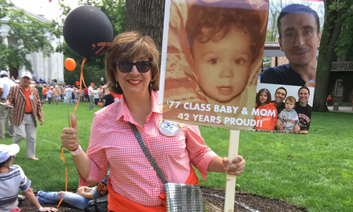 A.B., with a Baby: J.C. Alvarez ’77 