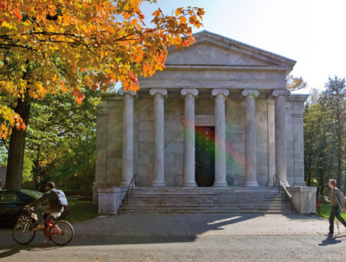 prex020310.jpg Whig Hall is one of three buildings whose renovation we marked this fall.