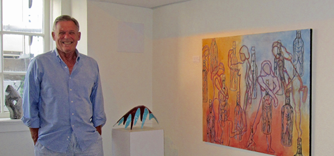 Patrick Ryan â68 at his Princeton art gallery, Gallery 353. (Jeanette Beebe â14)