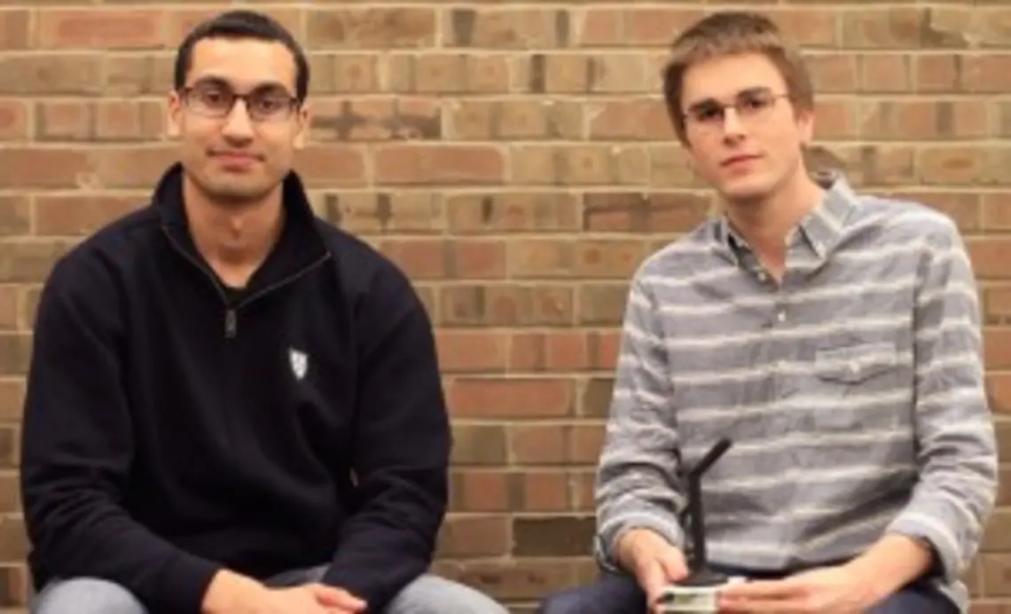 Computer science students Shubhro Saha â15, left, and Charlie Marsh â15. (Courtesy the Jasper Project)