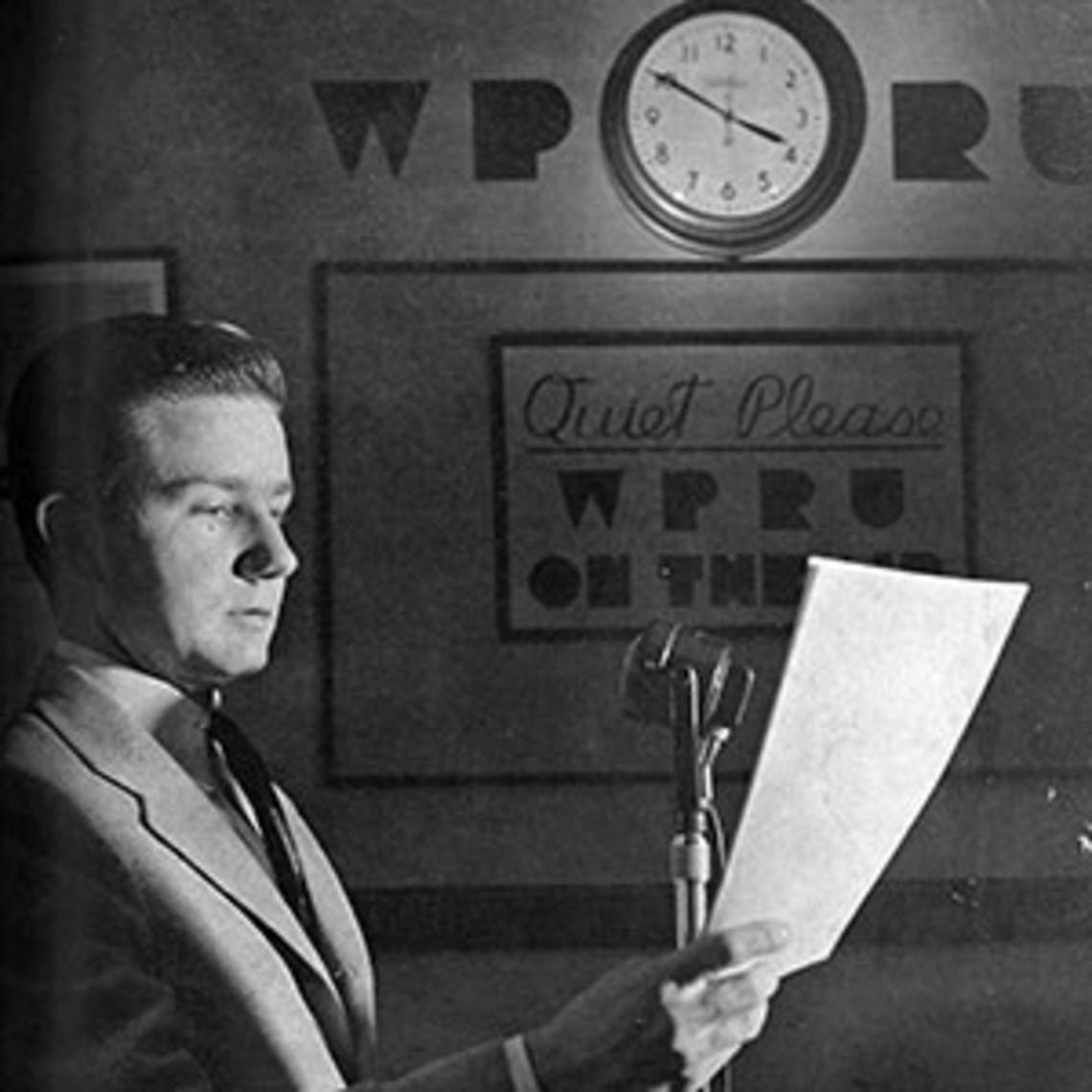 H. Grant Theis â42, founder of WPRU, which later became WPRB. (PAW Archives, Feb. 24, 1941)