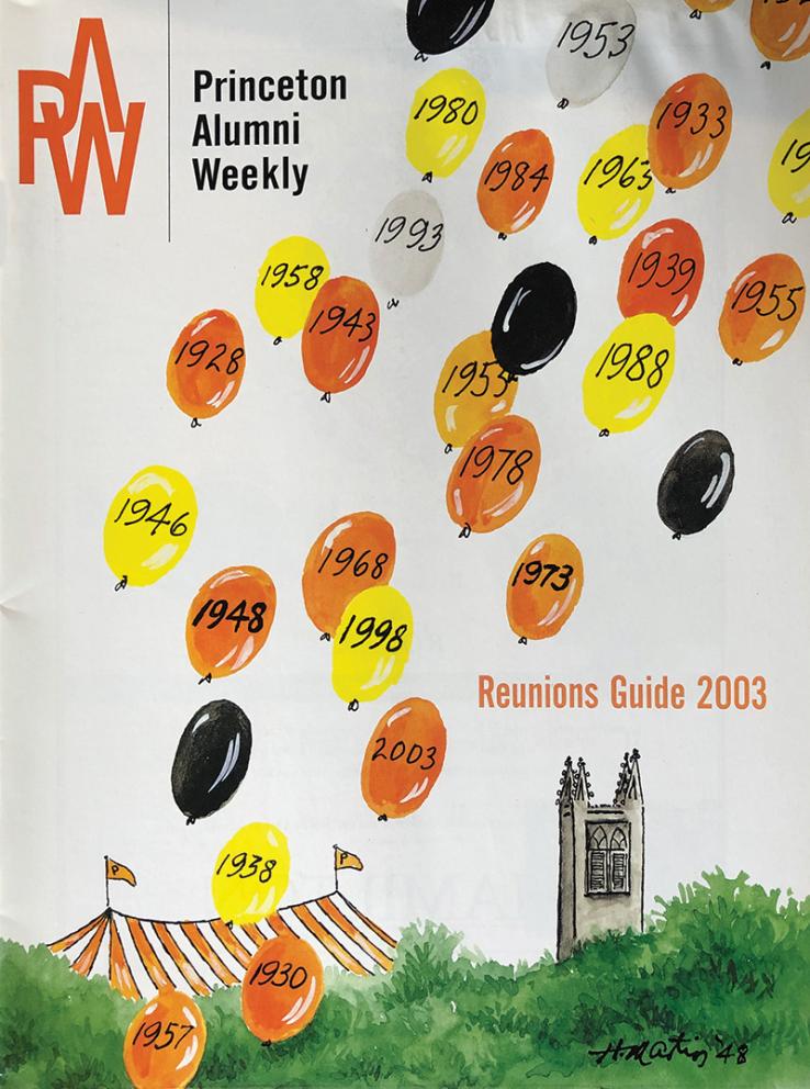 2003 reunions guide cover