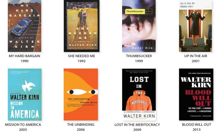 Walter Kirn ’83 has written eight books, two of which, Thumbsucker and Up in the Air, have been made into movies.