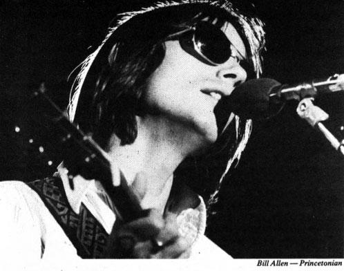 Jackson Browne, 1975: Browne earned a positive review in The Daily Princetonian for his Dillon Gym show. (Photo: Bill Allen '79)