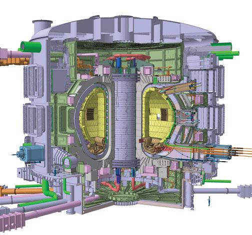 Variations on a theme: ITER in France, the biggest fusion reactor ever attempted, has a doughnut-shaped tokamak design. PPPL hopes to play a role in its development.