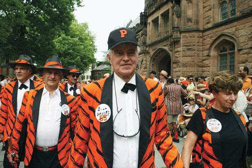 Rock the P-rade: The Class of ’65, including Peter Schundler, John Turney, and Bill Davis, show reuners that rock ’n’ roll will never die. 