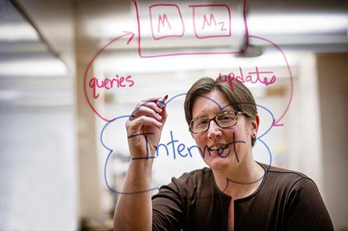 Jennifer Rexford ’91 works on improving what she calls the “under-the-hood part” of the Internet to make it more secure and reliable.