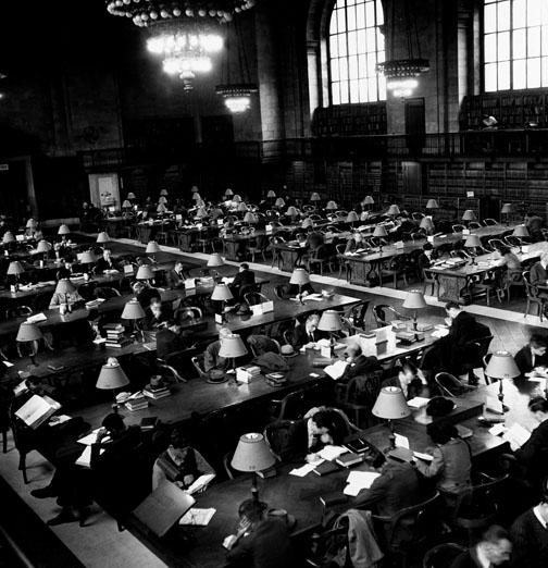 Undated photo of the Rose Reading Room.