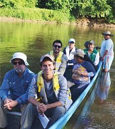 Jordan Salama ’19 navigating Colombia’s Magdalena River