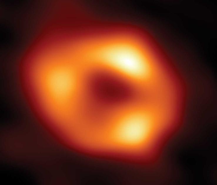 Single image of the supermassive black hole at the center of our galaxy, called Sagittarius A*