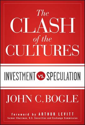 The book cover for  Clash of the cultures book by John C. Bogle