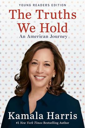 The cover of "The Truths We Hold," featuring a photo of Kamala Harris.