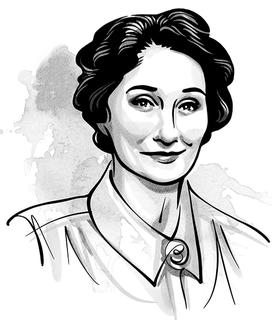 Illustration of Helen Dukas