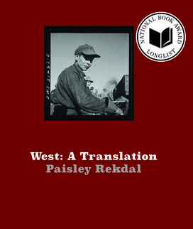 The cover of West: A Translation, featuring a black and white photo of a person wearing a baseball cap.