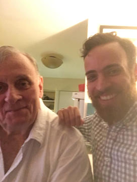 Ben and Edmund White Oct 31 2019.jpg A blurry selfie photo of Edmund White, left, and Benjamin Bernard *22