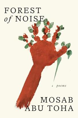 The cover of "Forest of Noise," featuring a picture of a tree made with a handprint.