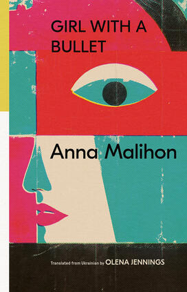 The cover of "Girl with a Bullet," featuring an illustration of a face.