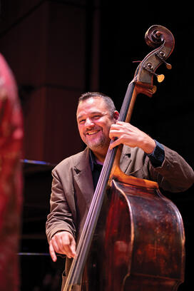 Matthew Parrish on bass