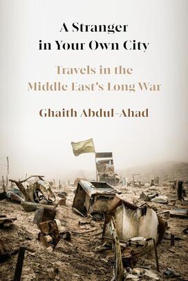 A book cover featuring a photo of a landscape after a battle.