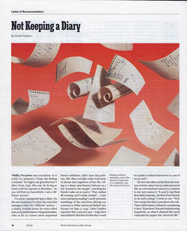 Ben Denzer's illustartion in the New York Times magazine.