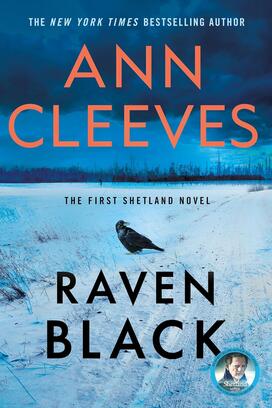RavenBlack.jpg The cover of "Raven Black," featuring an illustration of a single raven in a snowy field.