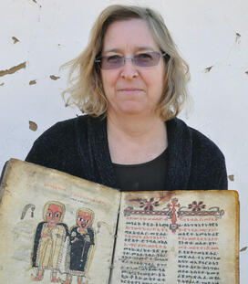 NB-Belcher2new.jpg Belcher, in Tigray, Ethiopia, holding the Ta’amra Maryam (Miracles of Mary).