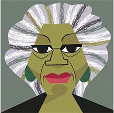 Illustration of Toni Morrison