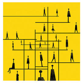 Stylized people graphic