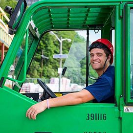 Chris Hamm â14 was part of a Stevens Institute of Technology team that built the winning entry in the 2015 Department of Energy Solar Decathlon. (Courtesy Chris Hamm)