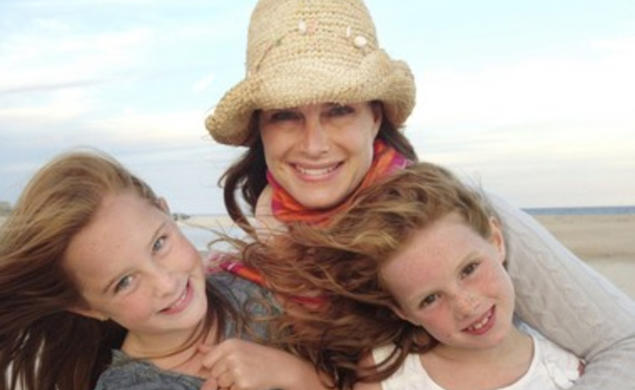 Brooke Shields with daughters Rowan, left, and Grier Henchy. 