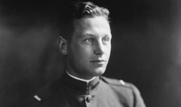 Hobey Baker sits for a portrait.